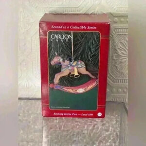 1999 Hallmark Keepsake Ornaments, Rocking Horse  Collectors Series
